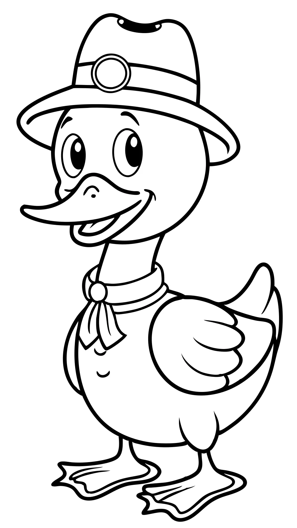 coloriage de canard imprimable